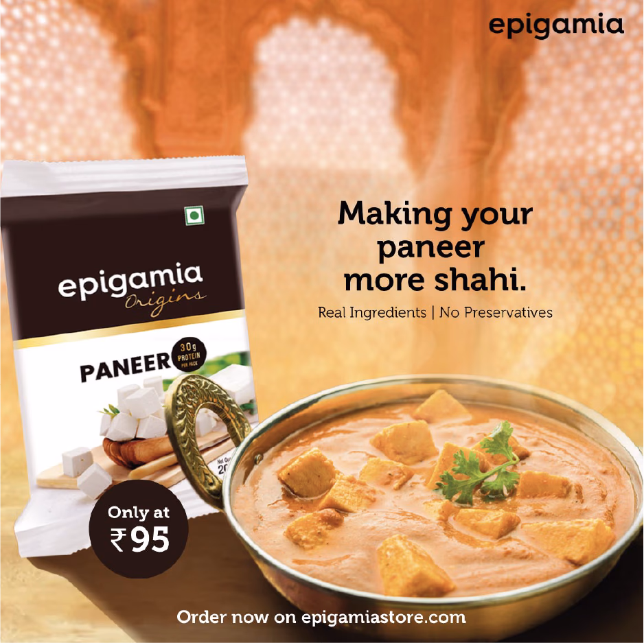 Epigamia shahi paneer recipe creative — Making your paneer more shahi