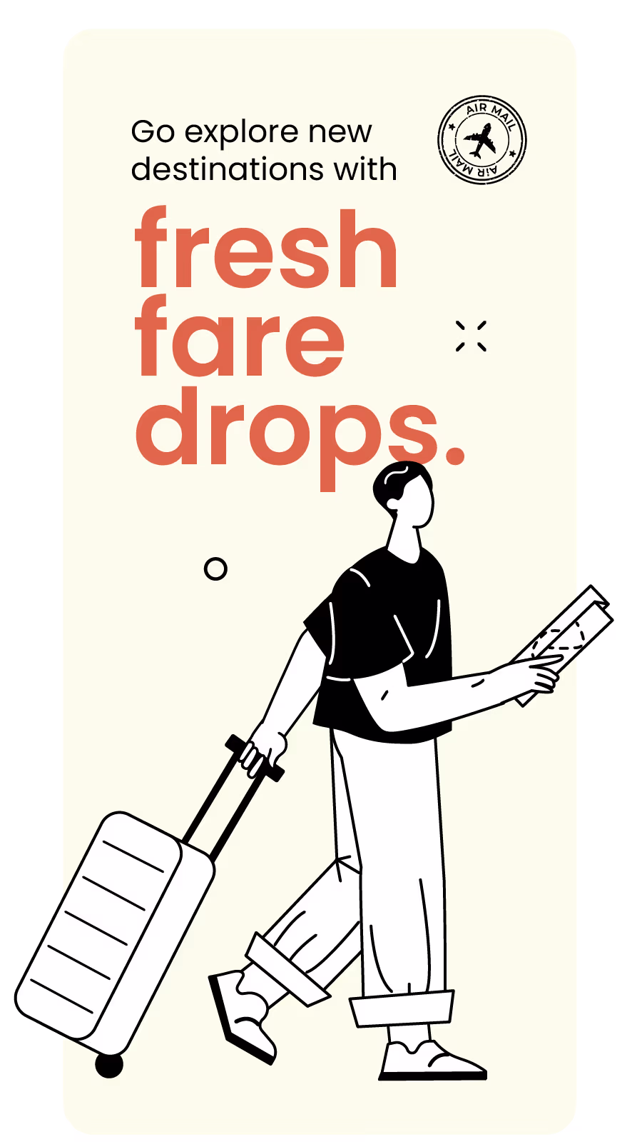 Go explore new destinations with fresh fare drops card